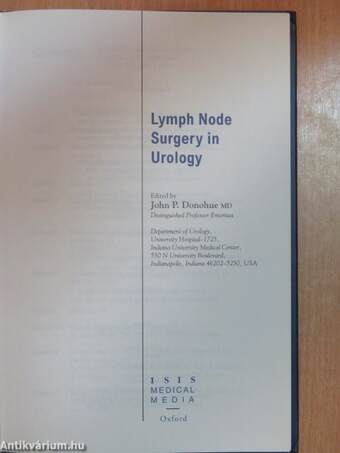 Lymph Node Surgery in Urology