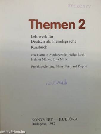 Themen 2 - Kursbuch/Arbeitsbuch