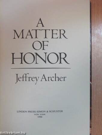 A Matter of Honor