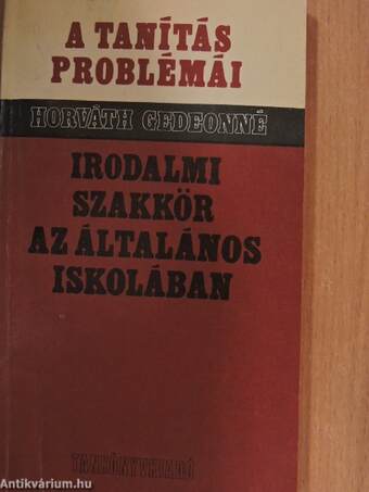 Irodalmi szakkör az általános iskolában