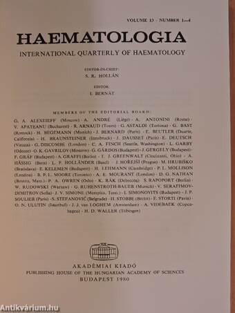 Haematologia 1-4/1980