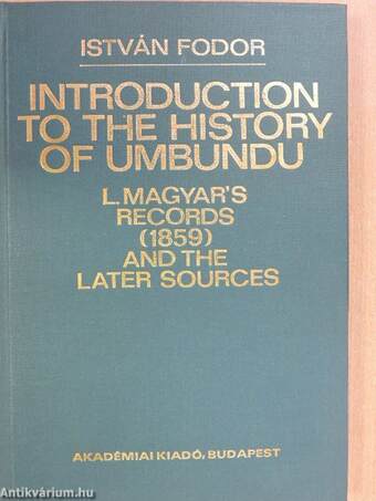 Introduction to the History of Umbundu