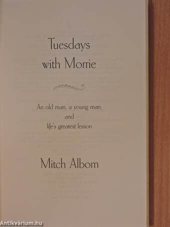 Tuesdays with Morrie