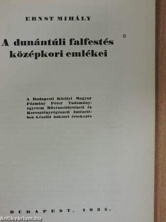 A dunántúli falfestés középkori emlékei