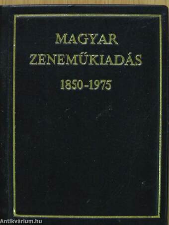 Magyar zeneműkiadás 1850-1975 (minikönyv)