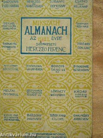 Mikszáth Almanach az 1921-ik évre