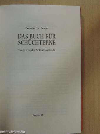 Das Buch für Schüchterne