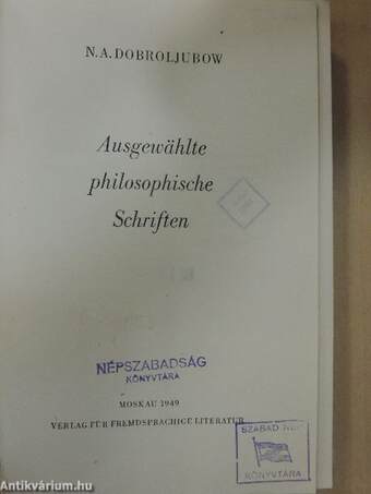 Ausgewählte philosophische Schriften