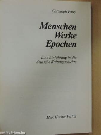 Menschen Werke Epochen