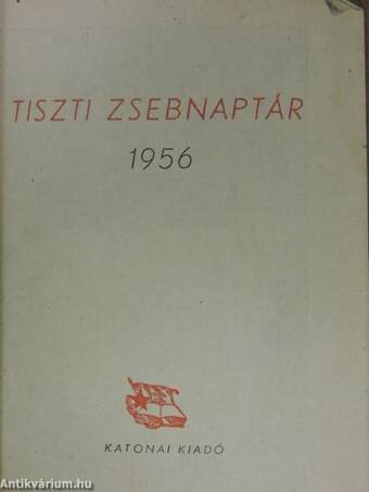 Tiszti zsebnaptár 1956