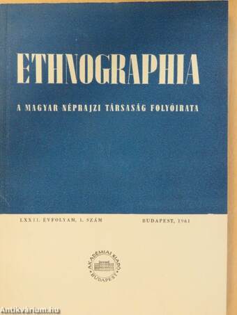 Ethnographia 1961/1-4.