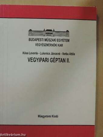 Vegyipari géptan II.