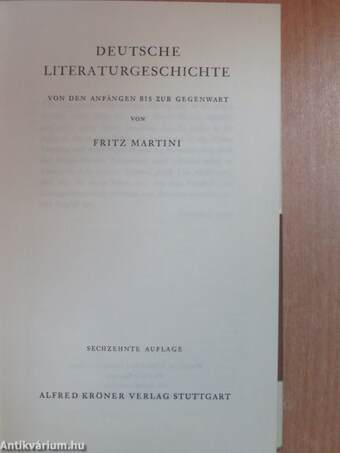 Deutsche Literaturgeschichte