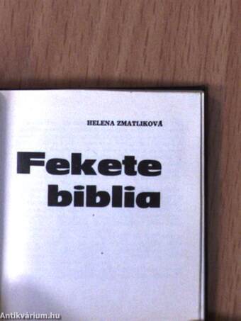 Fekete biblia (minikönyv) (számozott)