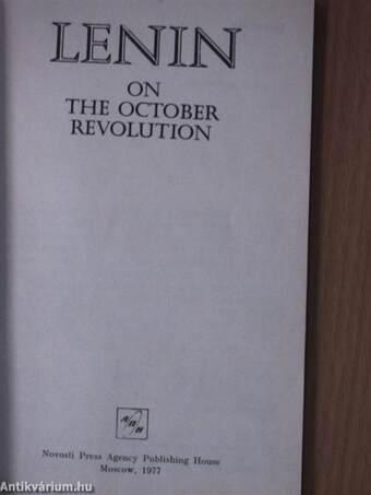 Lenin on the October Revolution