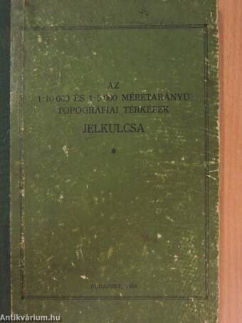 Az 1:10 000 és 1:5 000 méretarányú topográfiai térképek jelkulcsa