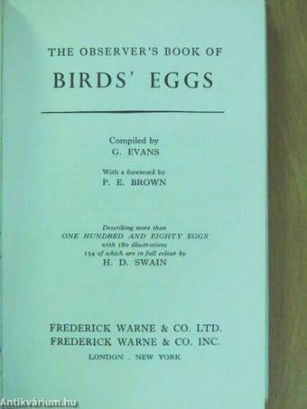 The Observer's Book of Birds' Eggs