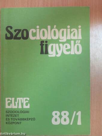 Szociológiai figyelő 1988/1.