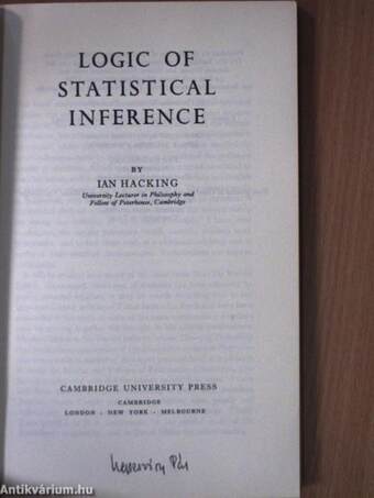 Logic of Statistical Inference