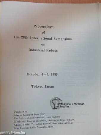 Proceedings of the 20th International Symposium on Industrial Robots