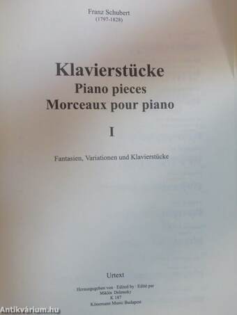 Klavierstücke/Piano pieces/Morceaux pour piano I.