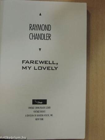 Farewell, my Lovely