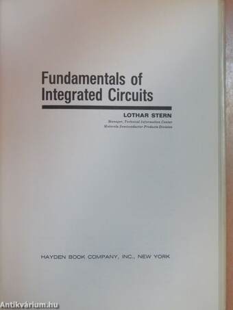 Fundamentals of Integrated Circuits