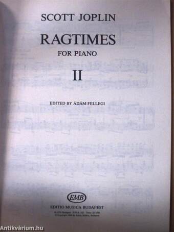 Ragtimes for piano II.