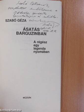 Ásatás Barguzinban (dedikált példány)