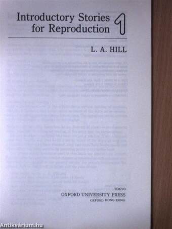 Introductory Stories for Reproduction 1.