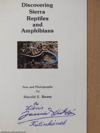 Sierra Reptiles and Amphibians