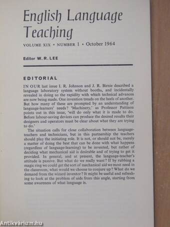 English Language Teaching October 1964