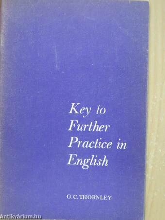 Key to Further Practice in English