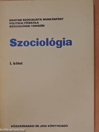 Szociológia I-II.