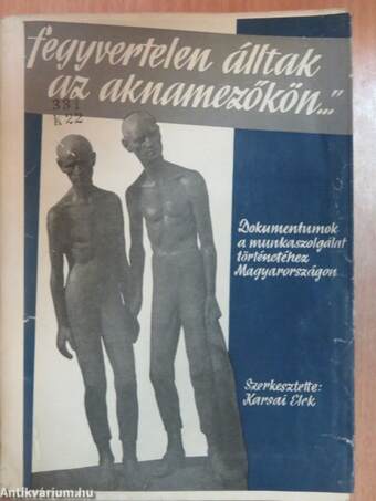 "Fegyvertelen álltak az aknamezőkön..." II. (töredék)