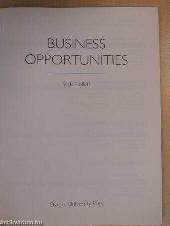 Business opportunities