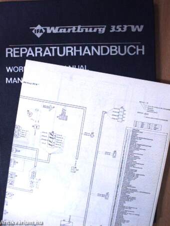 Reparaturhandbuch für den Personenkraftwagen Typ Wartburg 353 W