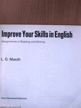 Improve Your Skills in English