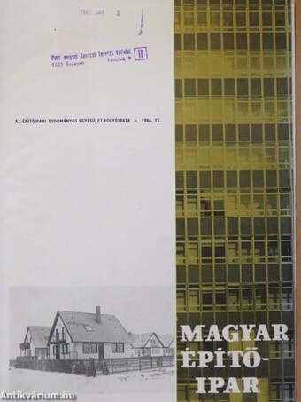 Magyar Építőipar 1986/12.