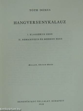 Hangversenykalauz