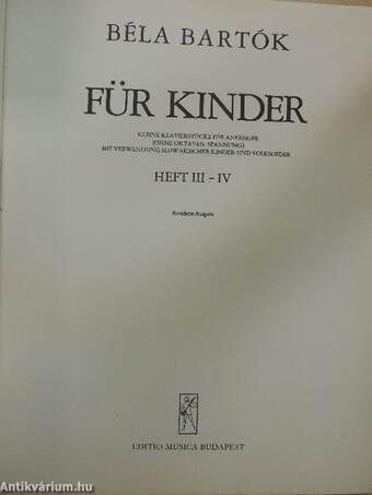 Für Kinder III-IV.