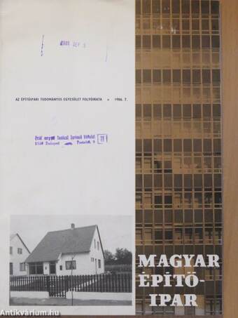 Magyar Építőipar 1986/7.