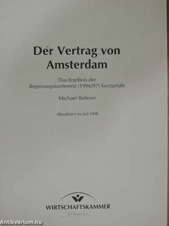 Der Vertrag von Amsterdam