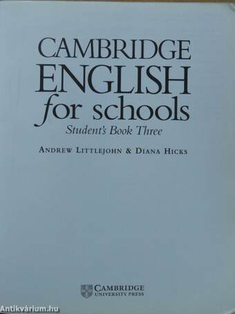 Cambridge English for Schools - Student's Book Three