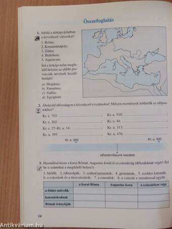 Történelem munkafüzet 5.