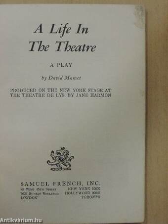 A Life in the Theatre