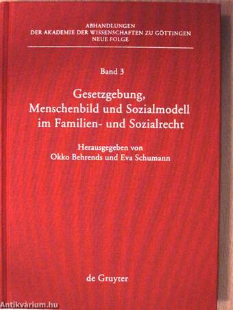 Gesetzgebung, Menschenbild und Sozialmodell im Familien- und Sozialrecht