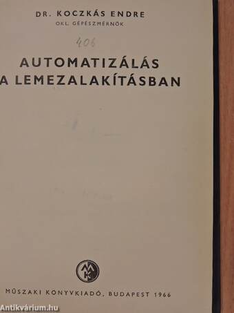 Automatizálás a lemez alakításban 