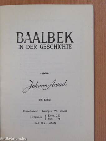 Baalbek in der Geschichte