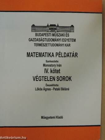 Matematika példatár IV.